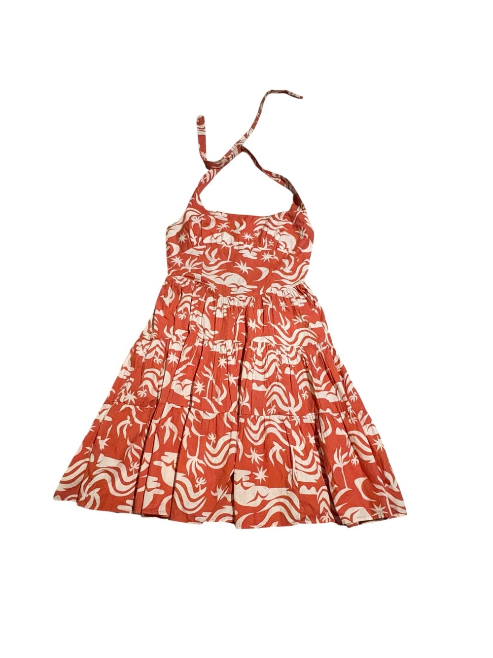 Daniella Manini x Celandine Anthropologie Tiered Bustier Mini Dress